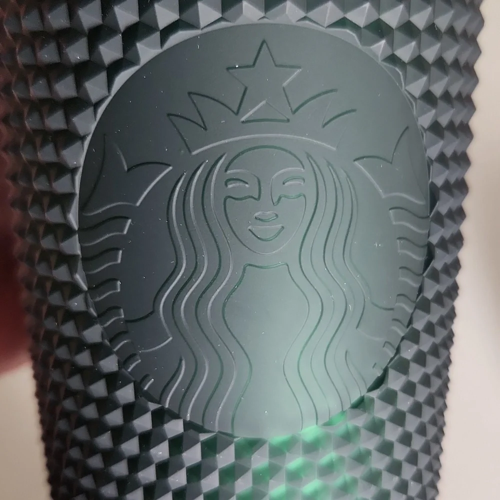 Starbucks mermaid spike 14 oz cup green new